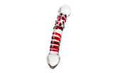 Sexus Red Delight Glass Dildo 19cm Glass Sex Toys